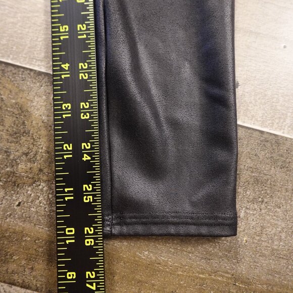 Spanx Faux Leather Leggings Women’s Medium Black High Rise Moto Chic - Picture 5 of 12